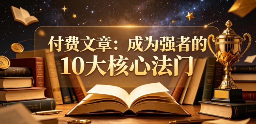 付费文章：成为强者的10大核心法门-送财鼠