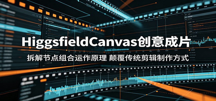 HiggsfieldCanvas创意成片：拆解节点组合运作原理，颠覆传统剪辑制作方式-送财鼠