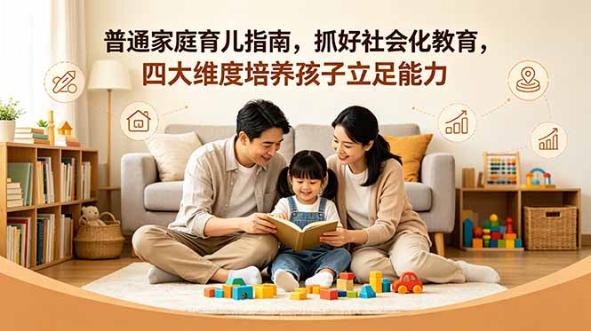 付费文章：普通家庭育儿指南，抓好社会化教育，四大维度培养孩子立足能力-送财鼠
