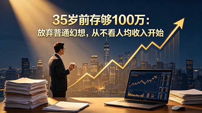 35岁前存够100万：放弃普通幻想，从不看人均收入开始-送财鼠