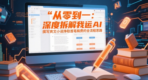 从零到一：深度拆解我运用AI撰写爽文小说挣取首笔稿费的全流程思路-送财鼠