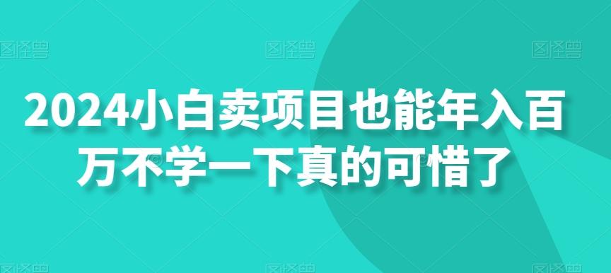 2024小白卖项目也能年入百万不学一下真的可惜了-送财鼠