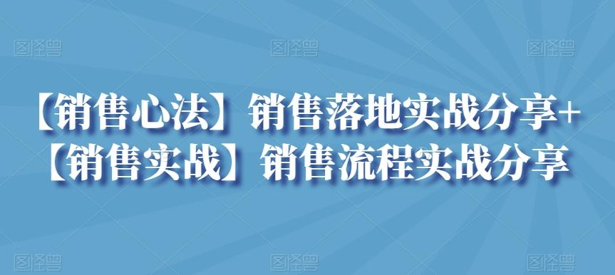 【销售心法】销售落地实战分享+【销售实战】销售流程实战分享-送财鼠