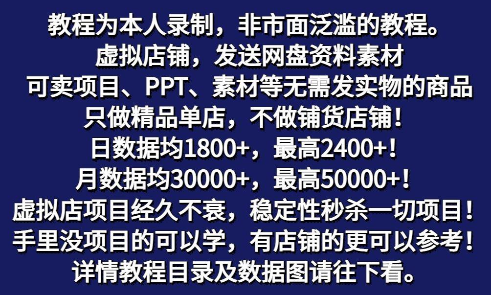 图片[2]-拼多多虚拟电商训练营月入50000+你也行，暴利稳定长久，副业首选-送财鼠