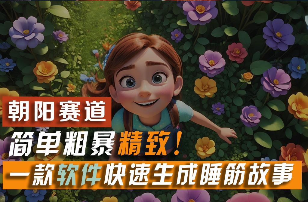 利用一款软件5分钟一条爆款睡筋故事，简单粗暴精致！小白月入2w+-送财鼠