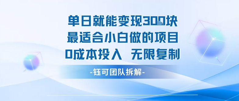 单日就能变现3张最适合小白做的项目0成本投入 无限复制-送财鼠