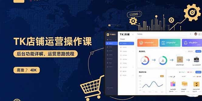 TK店铺运营实操课：后台功能详解，商品上架流程，运营思路拆解-送财鼠