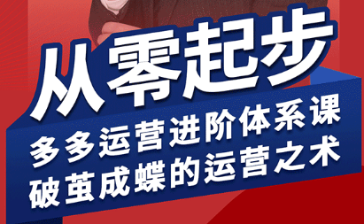 海神·拼多多运营进阶系统课(更新9月)-送财鼠