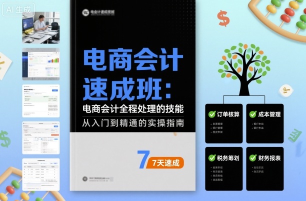 电商会计速成班，电商会计全程处理的技能-送财鼠