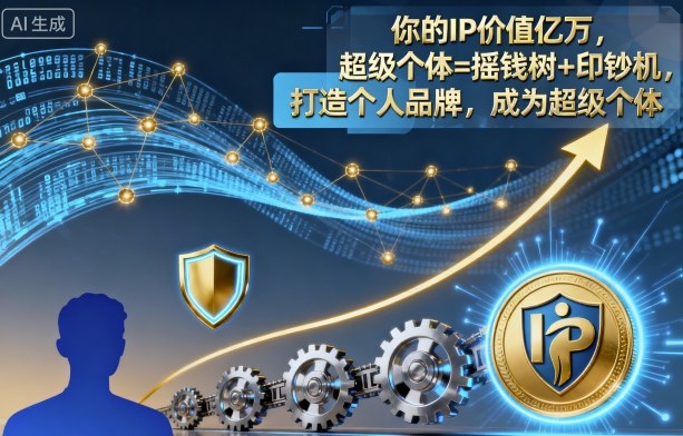 你的IP价值亿万，超级个体=摇钱树+印钞机，打造个人品牌，成为超级个体-送财鼠