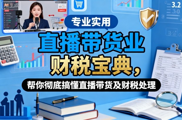 直播带货业财税宝典，帮你彻底搞懂直播带货及财税处理-送财鼠