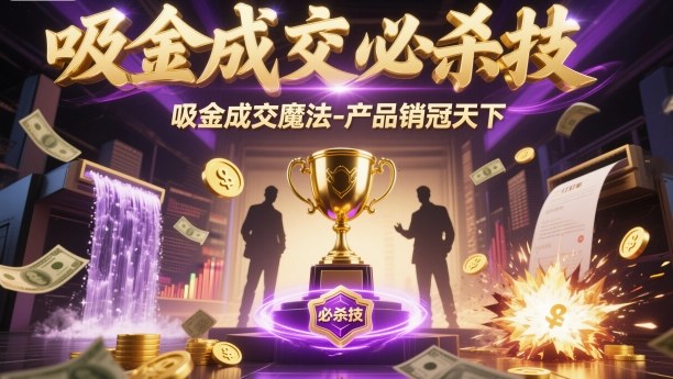 吸金成交必杀技，吸金成交魔法-产品销冠天下-送财鼠