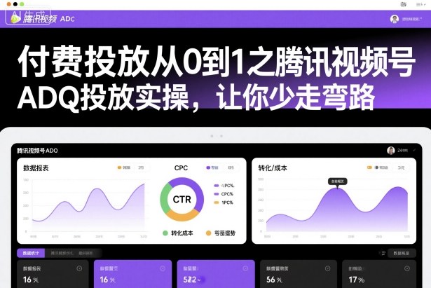 付费投放从0到1之腾讯视频号ADQ投放实操，让你少走弯路-送财鼠