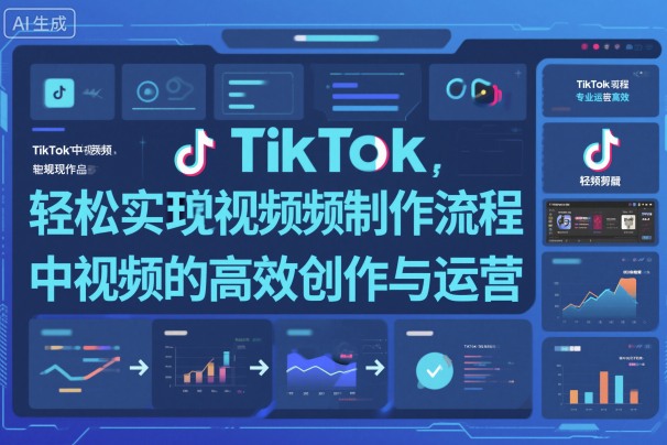 TikTok中视频制做流程，轻松实现Tk中视频的高效创作与运营-送财鼠