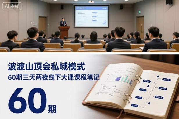 波波山顶会私域模式60期三天两夜线下大课课程笔记(文档)-送财鼠
