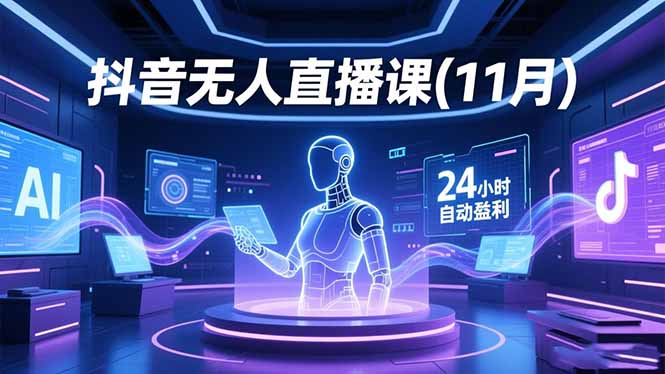 抖音无人直播课(11月-送财鼠
