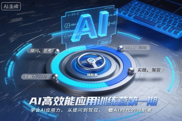 AI高效能应用训练营第一期，学会AI应用力，从提问到驾驭，做AI时代的领航者-送财鼠