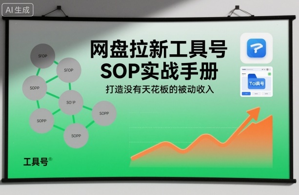 网盘拉新工具号SOP实战手册，打造没有天花板的被动收入-送财鼠