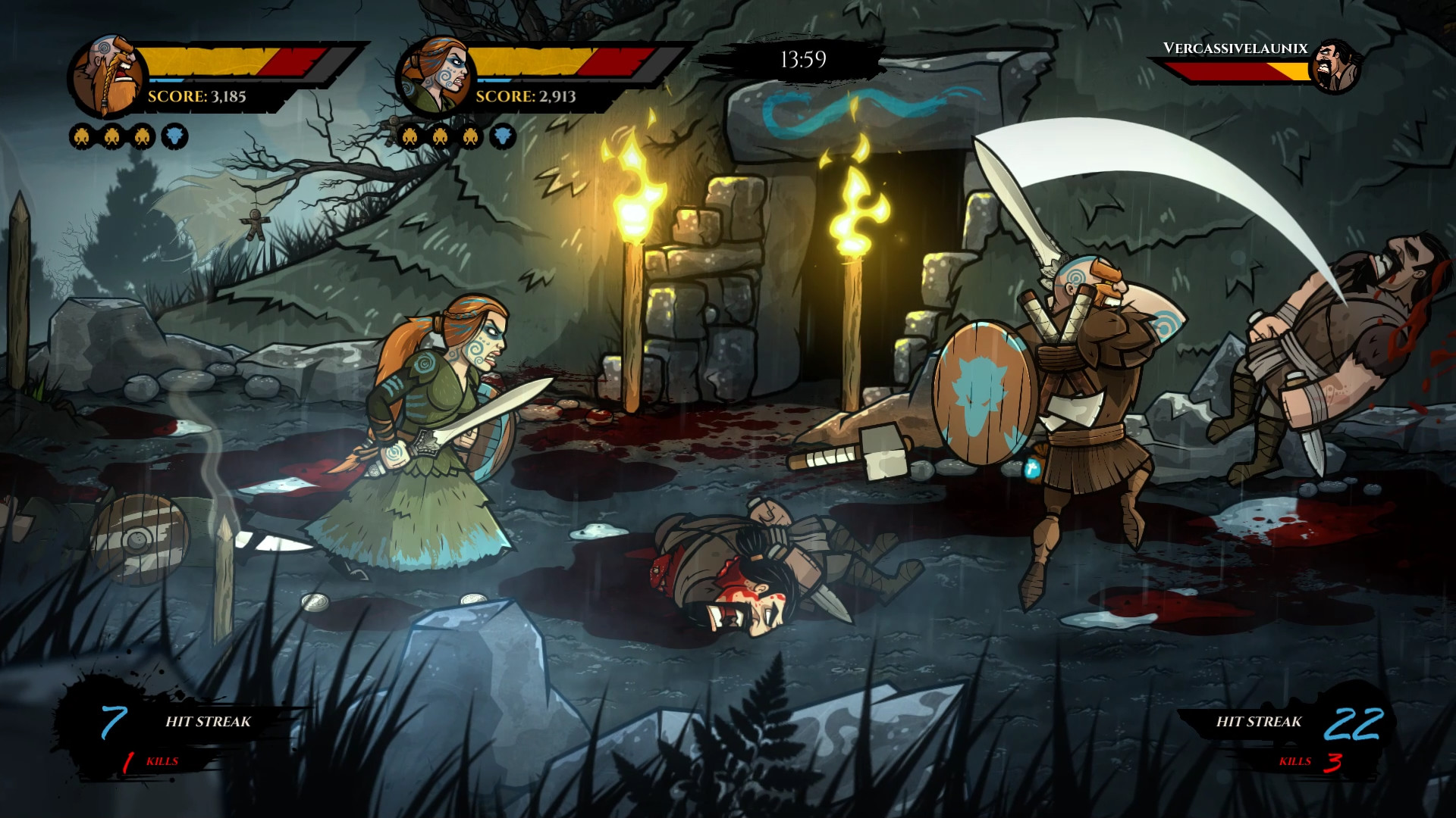 《狼刃 Wulverblade》Switch中文版NSP下载 – 含1.3.0补丁-送财鼠