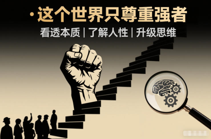 开悟1.0：这个世界只尊重强者，看透本质-了解人性-升级思维-送财鼠
