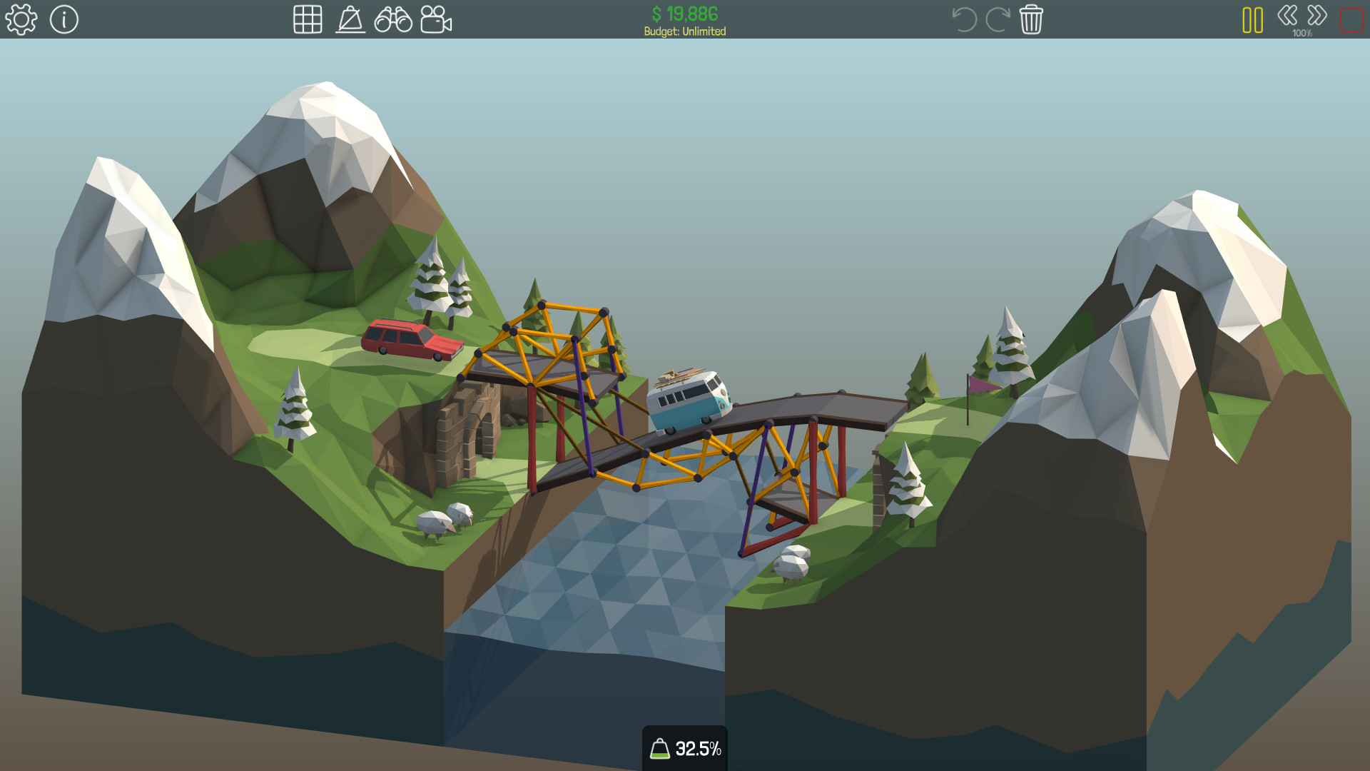 《桥梁建筑师 Poly Bridge》Switch中文版NSP下载 – 含1.1.0补丁-送财鼠