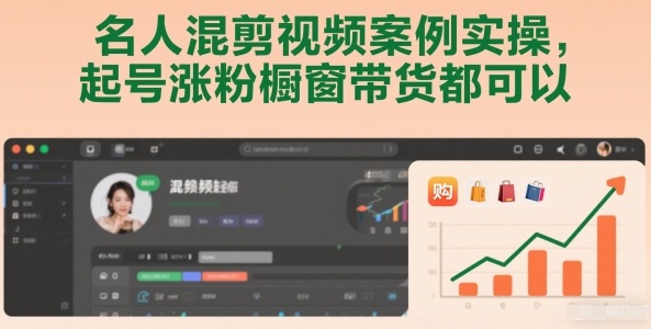 名人混剪视频案例实操，起号涨粉橱窗带货都可以-送财鼠
