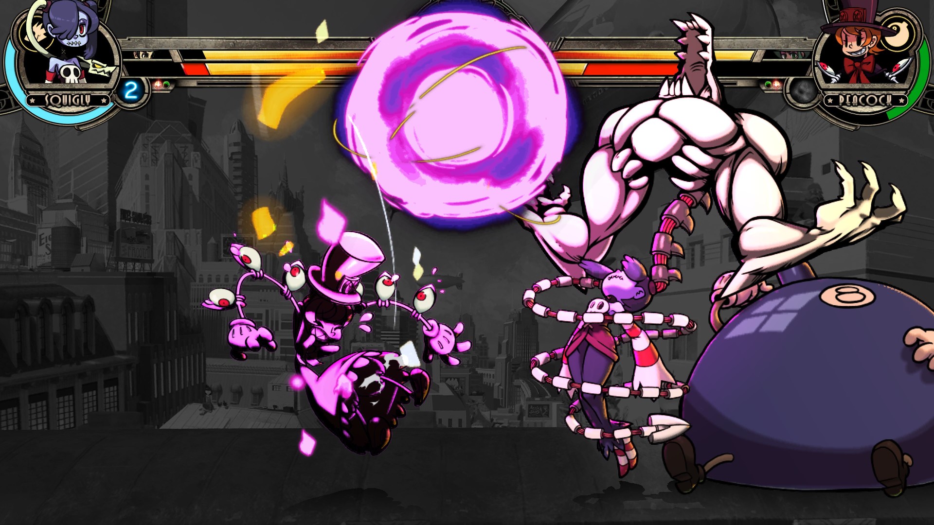 《骷髅女孩：二度返场 Skullgirls: 2nd Encore》Switch美版英文NSP下载 – 含1.0.11补丁+5DLC-送财鼠