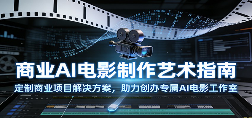 商业AI电影制作艺术指南：定制商业项目解决方案，助力创办专属AI电影工作室-送财鼠