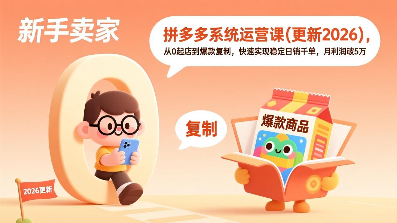 拼多多系统运营课(更新2026-送财鼠