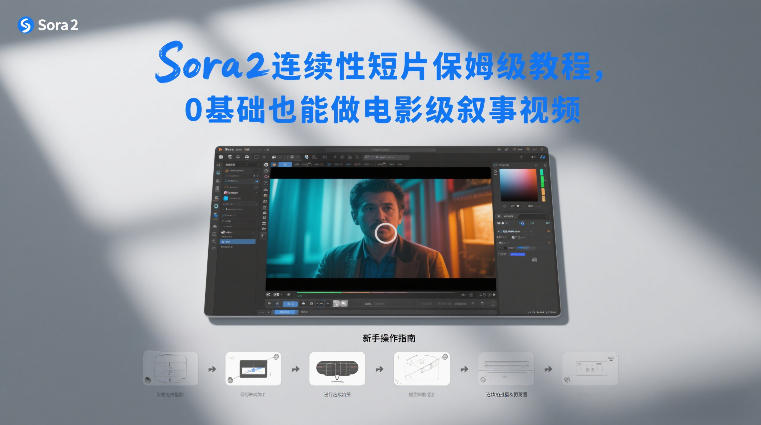 Sora2连续性短片保姆级教程，0基础也能做电影级叙事视频-送财鼠