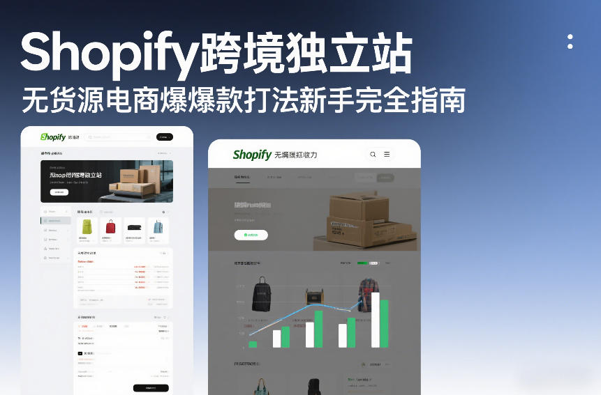 Shopify跨境独立站无货源电商爆款打法新手完全指南-送财鼠