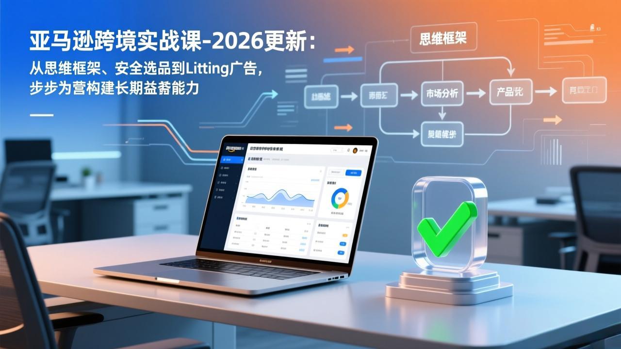 亚马逊跨境实战课-2026更新：从思维框架、安全选品到Listing广告，步步为营构建长期盈利能力-送财鼠