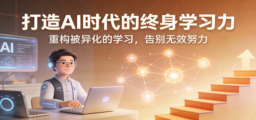 打造AI时代的终身学习力：重构被异化的学习，告别无效努力-送财鼠