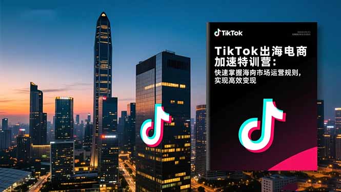 TikTok出海电商加速特训营-更新：快速掌握海外市场运营规则，实现高效变现-送财鼠