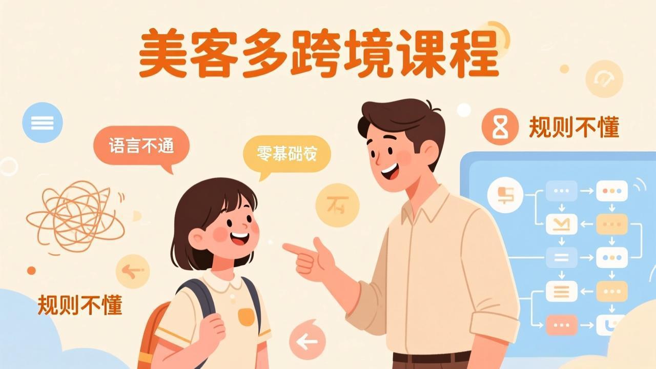 怕语言不通、怕不懂规则？零基础小白也能做的美客多跨境课，手把手带你美客多开店稳赚-送财鼠