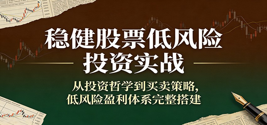 稳健股票低风险投资实战：从投资哲学到买卖策略，低风险盈利体系完整搭建-送财鼠
