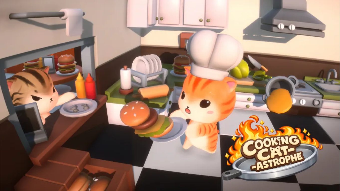 【美版】猫咪闹厨房 .Cooking Cat-Astrophe 中文-送财鼠