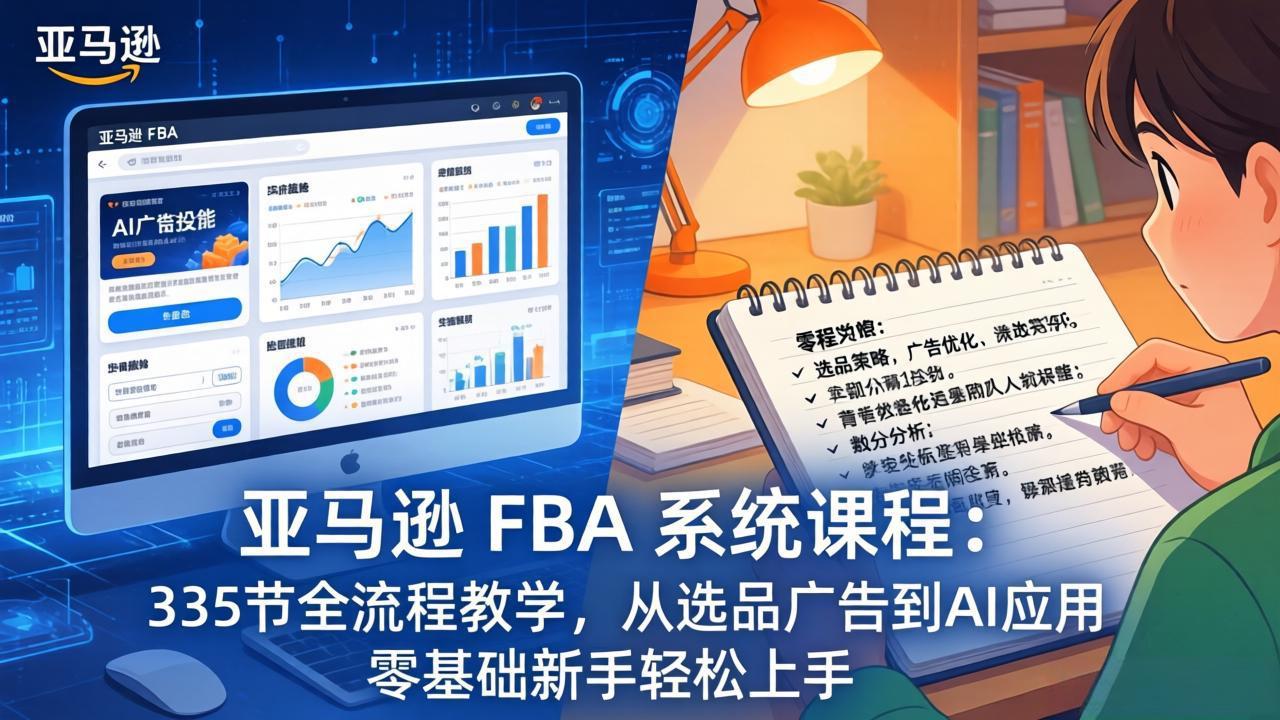 亚马逊 FBA 系统课程(更新26年3月-送财鼠
