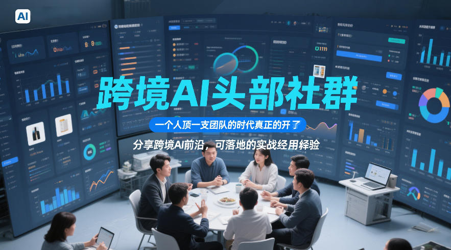 跨境AI头部社群，一个人顶一支团队的时代真正的开始了，分享跨境AI前沿，可落地的实战经验(更新3月23日)-送财鼠