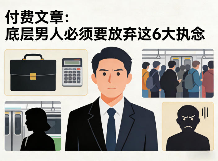 付费文章：底层男人必须要放弃这6大执念-送财鼠
