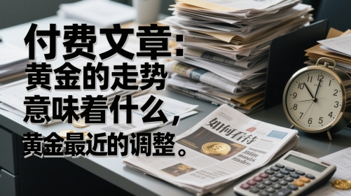 付费文章：黄金的走势意味着什么，如何看待黄金最近的调整-送财鼠