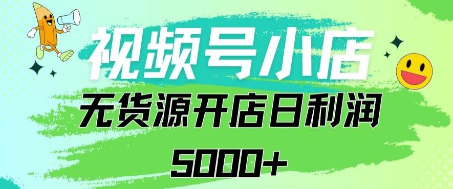 视频号无货源小店从0到1日订单量千单以上纯利润稳稳5000+【揭秘】-送财鼠