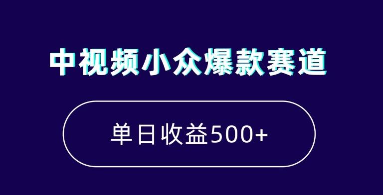 中视频小众爆款赛道，7天涨粉5万+，小白也能无脑操作，轻松月入上万【揭秘】-送财鼠
