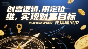 创富逻辑，用定位思维实现财富目标，想实现创收目标，先搞懂定位-送财鼠