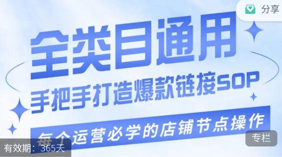 单品爆款打造实操运营，单品爆款从“0”-“1”手把手演练运营步骤-送财鼠