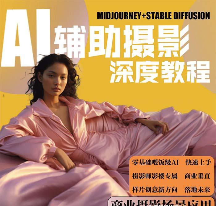 (8727期)2024年AI辅助摄影人工智能商业应用摄影课程(37节课)-送财鼠