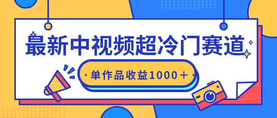 (9275期)最新中视频超冷门赛道，轻松过原创，单条视频收益1000＋-送财鼠