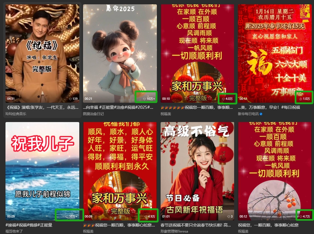 银发经济新年风口,儿女祝福视频爆火,一条作品上万播放,一定要抓住-送财鼠