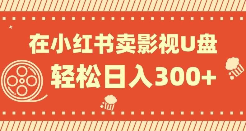 在小红书上卖影视U盘，轻松日入300+，操作简单，小白可轻松上手-送财鼠