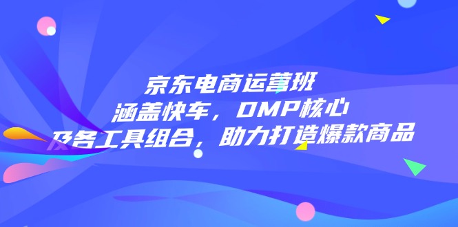京东电商运营班：涵盖快车，DMP核心及各工具组合，助力打造爆款商品-送财鼠